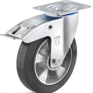 Roata cu bandaj de cauciuc L-IL-EGA-125-K-3-DSN